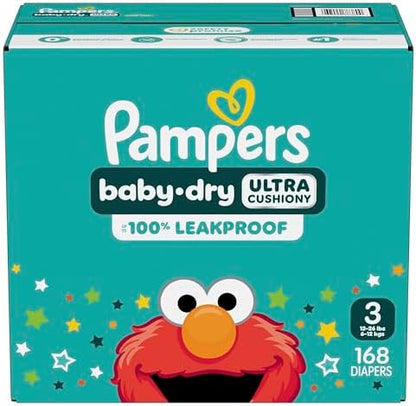 Pampers Diapers - Baby Dry - Size 1, 44 Count, Absorbent Disposable Infant Diaper (Packaging May Vary)