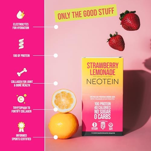 Electrolyte Powder Packets, Protein Powder with 10g Protein &amp; Collagen - Hydration Packets - Zero Sugar, NO Fillers, NO Carbs | Variety Pack | 40 Calories | Keto &amp; Paleo | Pack of 24