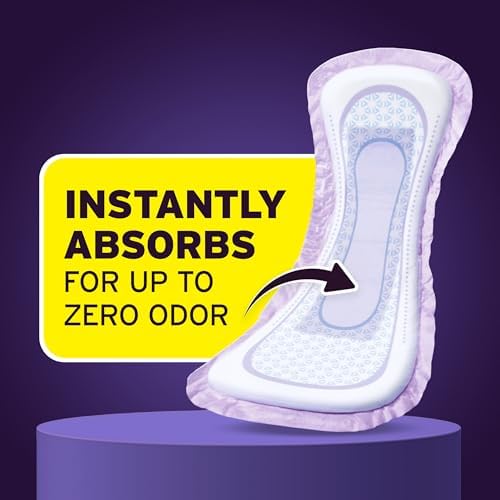 Poise Overnight Incontinence &amp; Postpartum Pads for Bladder Leaks, 8 Drop Extra Coverage, 96 Count, Packaging May Vary