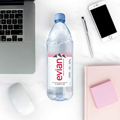 evian Natural Spring Water, PH Balanced with Natural Electrolytes, 16.9fl oz./500mL Bottles (pack of 24)
