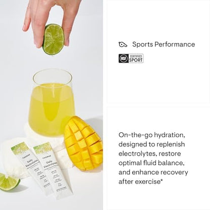 THORNE - Daily Electrolytes - Zero Sugar &amp; Low-Calorie Electrolyte Drink Mix - Naturally Flavored &amp; Sweetened - NSF Certified for Sport - Variety - 30 Stick Packs