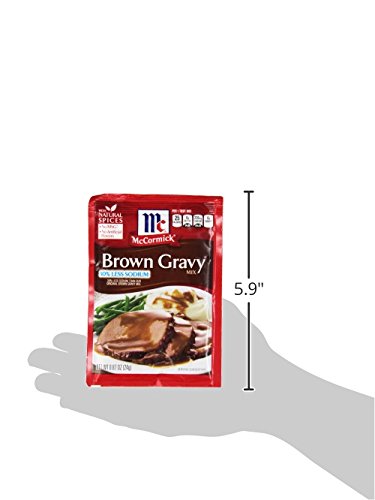 McCormick 30% Less Sodium Brown Gravy Mix, 0.87 oz