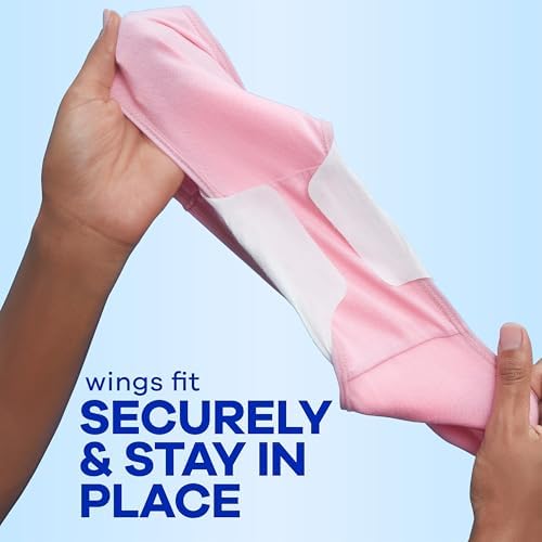 Always Infinity Feminine Pads for Women, Flexfoam Pads with Wings, Size 1, Regular Absorbency, Unscented, 108 Count (3 Packs of 36)