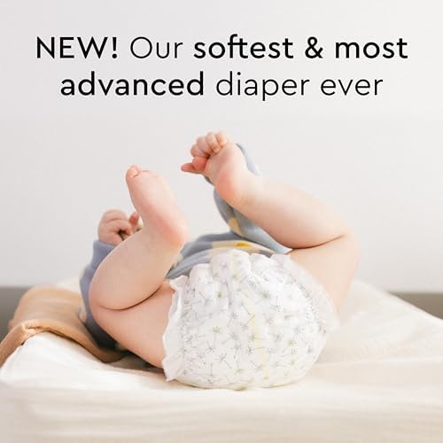 Baby Diapers - Size 1 (4-11 lbs), Half-Monthly Supply (72 Count), Leak Protection, Skin-Friendly, Ultrasoft, Perfume- &amp; Chlorine-Free, Hypoallergenic, Dermatologist Tested, Oeko-TEX®