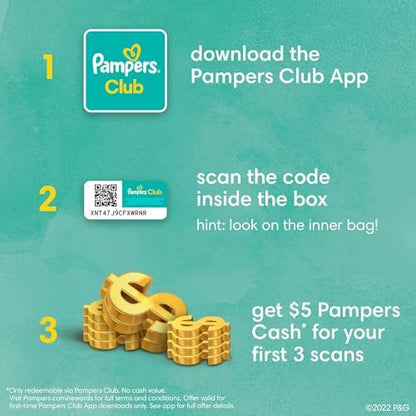 Pampers Pure Protection Baby Diapers, Size 1 (8-14 lbs), 82 Count, Up to 100% Leakproof, Premium Plant-based Skin Protection, Hypoallergenic Soft Diapers