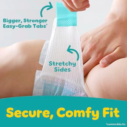 Pampers Diapers - Baby Dry - Size 1, 44 Count, Absorbent Disposable Infant Diaper (Packaging May Vary)