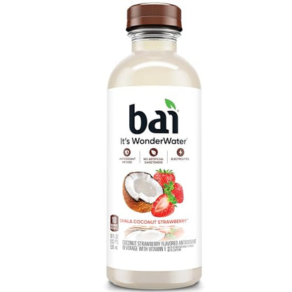 Bai Coconut Variety Pack, Antioxidant Infused Water Beverage, with Vitamin C and No Artificial Sweeteners, 18 fl oz bottles, 12 pack