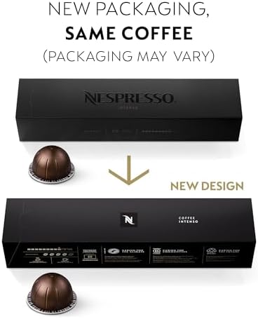 Nespresso Capsules Vertuo, Variety Pack, Medium and Dark Roast Coffee, 30 Count Coffee Pods, Brews 7.8 oz.