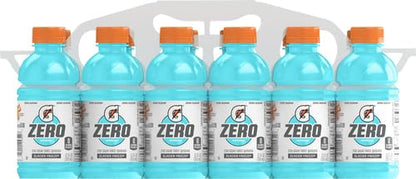 Gatorade Thirst Quencher Zero Sugar Sports Drink, Fruit Punch, 12oz Bottles, 12 Pack, Electrolytes for Rehydration