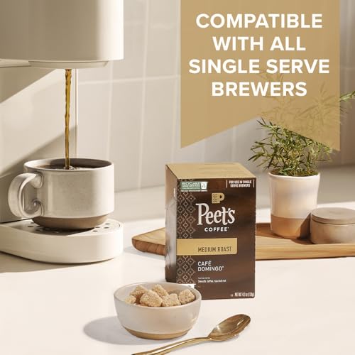 Peet's Coffee, Dark Roast Single Serve Coffee Pods - Major Dickason's Blend 75 Count (1 Box of 75 Pods)