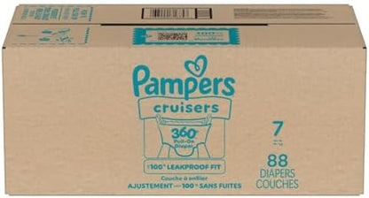 Pampers Diapers - Cruisers 360 - Size 4, 144 Count, Babyproof up to 100% Leakproof Pull-On Diaper
