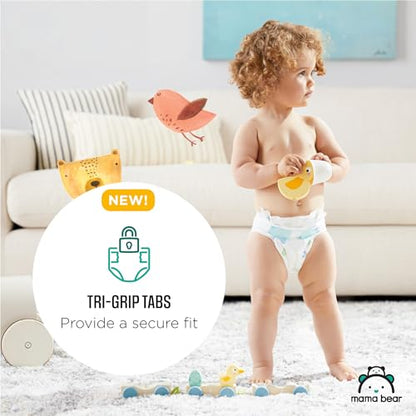 Amazon Brand - Mama Bear Gentle Touch Diapers, Size 1, 200 Count (4 packs of 50)