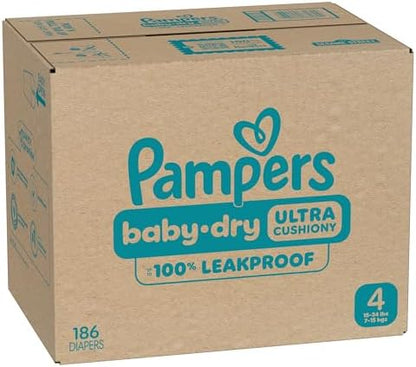 Pampers Diapers - Baby Dry - Size 1, 44 Count, Absorbent Disposable Infant Diaper (Packaging May Vary)