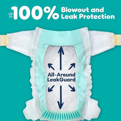 Pampers Baby Diapers - Swaddlers - Size 0, 84 Count, Ultra Absorbent Disposable Newborn Diaper