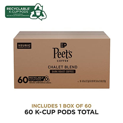 Peet's Coffee, Dark Roast Single Serve Coffee Pods - Major Dickason's Blend 75 Count (1 Box of 75 Pods)