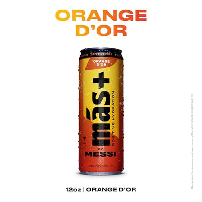 Más+ By Messi 19.2oz Miami Punch Sports Drink &amp; Hydration Beverage, Natural Flavors with Vitamins and Electrolytes, No Artificial Sweeteners or Colors, 12-pack