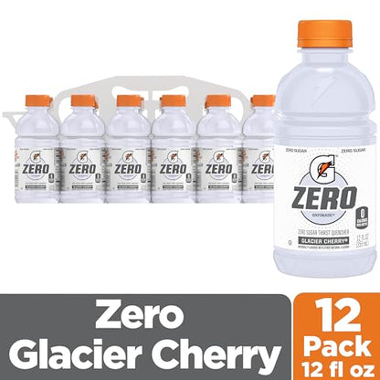 Gatorade Thirst Quencher Zero Sugar Sports Drink, Fruit Punch, 12oz Bottles, 12 Pack, Electrolytes for Rehydration