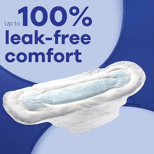 Always Maxi Feminine Pads with Wings for Women, Size 2, Long Super Absorbency, Unscented 42 Count
