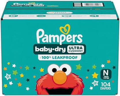 Pampers Diapers - Baby Dry - Size 1, 44 Count, Absorbent Disposable Infant Diaper (Packaging May Vary)
