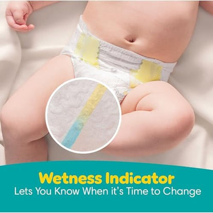 Pampers Baby Diapers - Swaddlers - Size 0, 84 Count, Ultra Absorbent Disposable Newborn Diaper