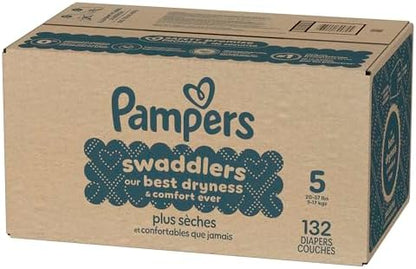 Pampers Baby Diapers - Swaddlers - Size 0, 84 Count, Ultra Absorbent Disposable Newborn Diaper