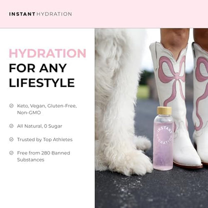 Instant Hydration Electrolytes Powder Packets - Raspberry Electrolyte Drink Mix - Zero Sugar - Keto, Vegan, Gluten-Free, Non-GMO - Boost Recovery, Brain Health, Muscle &amp; Tissue Support- 30 Sticks