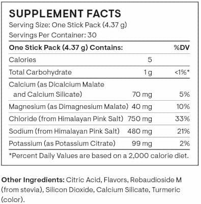 THORNE - Daily Electrolytes - Zero Sugar &amp; Low-Calorie Electrolyte Drink Mix - Naturally Flavored &amp; Sweetened - NSF Certified for Sport - Variety - 30 Stick Packs