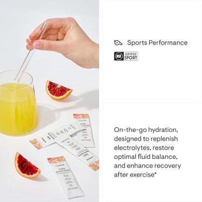 THORNE - Daily Electrolytes - Zero Sugar &amp; Low-Calorie Electrolyte Drink Mix - Naturally Flavored &amp; Sweetened - NSF Certified for Sport - Variety - 30 Stick Packs