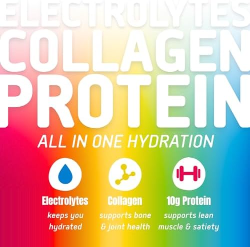 Electrolyte Powder Packets, Protein Powder with 10g Protein &amp; Collagen - Hydration Packets - Zero Sugar, NO Fillers, NO Carbs | Variety Pack | 40 Calories | Keto &amp; Paleo | Pack of 24