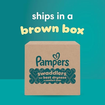 Pampers Baby Diapers - Swaddlers - Size 0, 84 Count, Ultra Absorbent Disposable Newborn Diaper