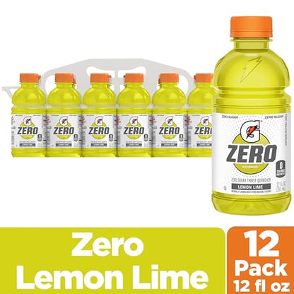 Gatorade Thirst Quencher Zero Sugar Sports Drink, Fruit Punch, 12oz Bottles, 12 Pack, Electrolytes for Rehydration