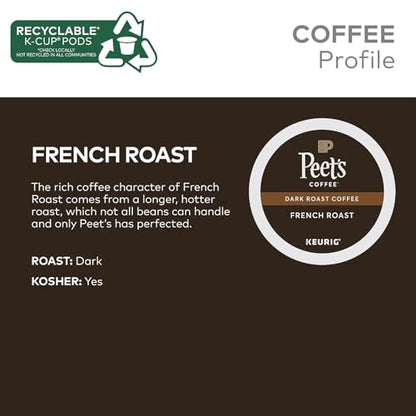 Peet's Coffee, Dark Roast Single Serve Coffee Pods - Major Dickason's Blend 75 Count (1 Box of 75 Pods)