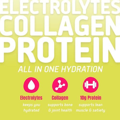 Electrolyte Powder Packets, Protein Powder with 10g Protein &amp; Collagen - Hydration Packets - Zero Sugar, NO Fillers, NO Carbs | Variety Pack | 40 Calories | Keto &amp; Paleo | Pack of 24