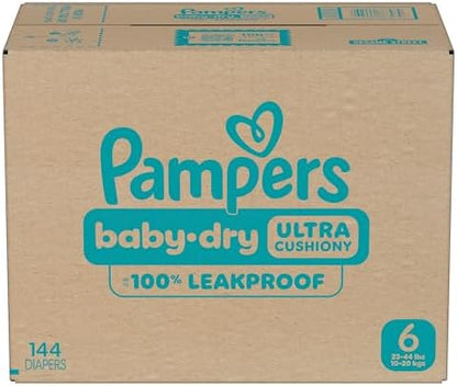Pampers Diapers - Baby Dry - Size 1, 44 Count, Absorbent Disposable Infant Diaper (Packaging May Vary)