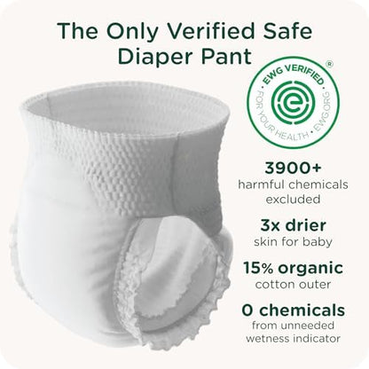 SmartyPants Pull Up Style Diapers | EWG Verified Safe &amp; Plant-Based | Quilted 360 Waistband, Super Absorbent for Overnight Leak Protection | Training Pants by HealthyBaby | Size 5 (38 Count)