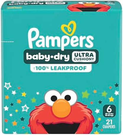 Pampers Diapers - Baby Dry - Size 1, 44 Count, Absorbent Disposable Infant Diaper (Packaging May Vary)