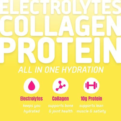 Electrolyte Powder Packets, Protein Powder with 10g Protein &amp; Collagen - Hydration Packets - Zero Sugar, NO Fillers, NO Carbs | Variety Pack | 40 Calories | Keto &amp; Paleo | Pack of 24