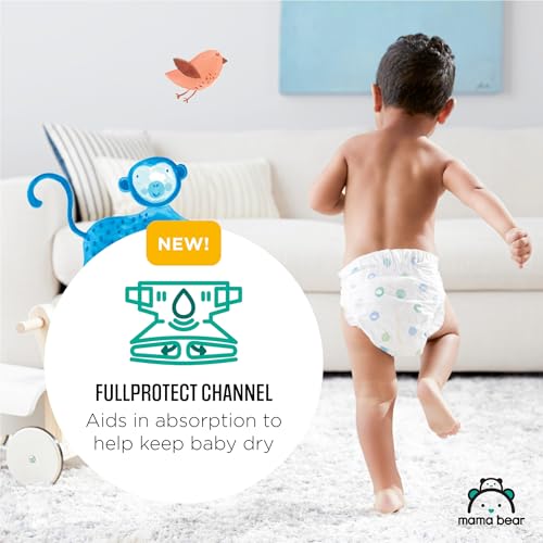 Amazon Brand - Mama Bear Gentle Touch Diapers, Size 1, 200 Count (4 packs of 50)