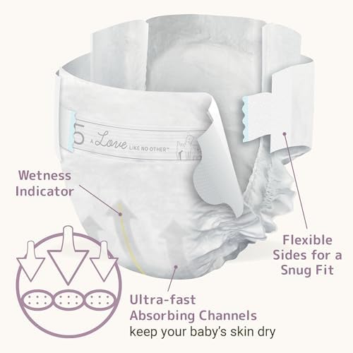 Bambo Nature Premium Eco-Friendly Baby Diapers, Size 5 (27-40 Lbs), 150 Count (6 Packs of 25)