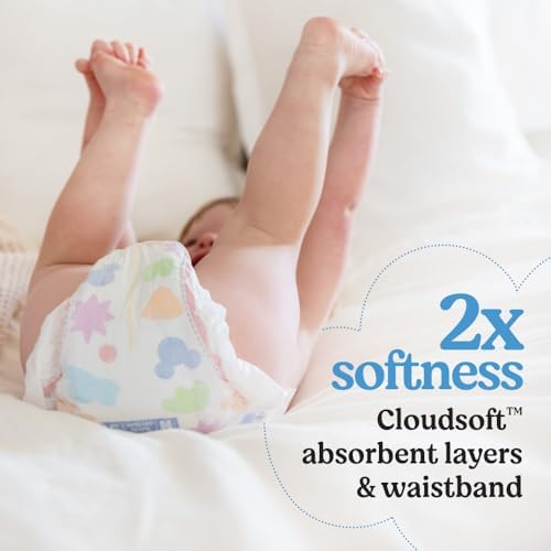 Huggies Size 1 Diapers, Snug &amp; Dry Newborn Diapers, Size 1 (8-14 lbs), 128 Count, Packaging May Vary
