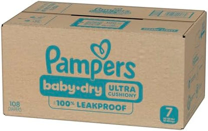 Pampers Diapers - Baby Dry - Size 1, 44 Count, Absorbent Disposable Infant Diaper (Packaging May Vary)