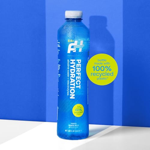 Perfect Hydration 9.5+ pH Alkaline Drinking Water, 20-Ounce Bottle, Made in the USA, Case of 24