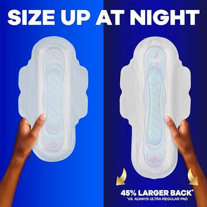 Always Ultra Thin Pads with Wings, Size 1, Regular, 46 Count
