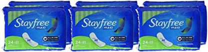 Stayfree Maxi Pads for Women, Super - 66 Count