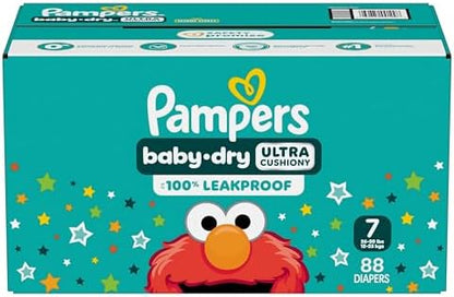 Pampers Diapers - Baby Dry - Size 1, 44 Count, Absorbent Disposable Infant Diaper (Packaging May Vary)