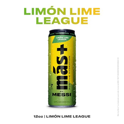 Más+ By Messi 19.2oz Miami Punch Sports Drink &amp; Hydration Beverage, Natural Flavors with Vitamins and Electrolytes, No Artificial Sweeteners or Colors, 12-pack