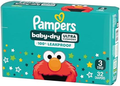 Pampers Diapers - Baby Dry - Size 1, 44 Count, Absorbent Disposable Infant Diaper (Packaging May Vary)