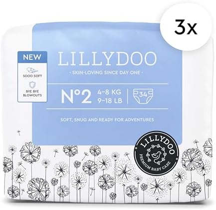 Baby Diapers - Size 1 (4-11 lbs), Half-Monthly Supply (72 Count), Leak Protection, Skin-Friendly, Ultrasoft, Perfume- &amp; Chlorine-Free, Hypoallergenic, Dermatologist Tested, Oeko-TEX®
