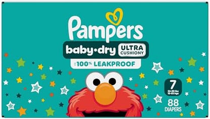 Pampers Diapers - Baby Dry - Size 1, 44 Count, Absorbent Disposable Infant Diaper (Packaging May Vary)