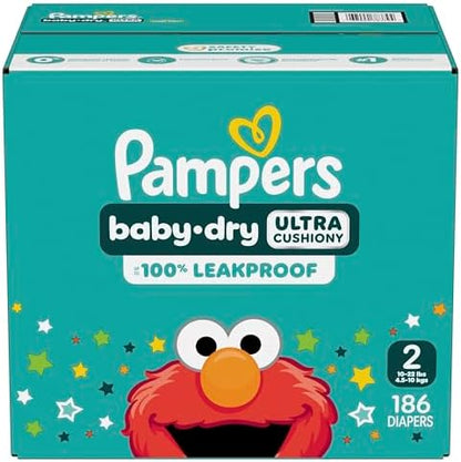 Pampers Diapers - Baby Dry - Size 1, 44 Count, Absorbent Disposable Infant Diaper (Packaging May Vary)